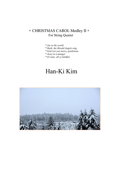 Christmas Carol Medley II (For String Quartet) (arr. Han-Ki Kim)