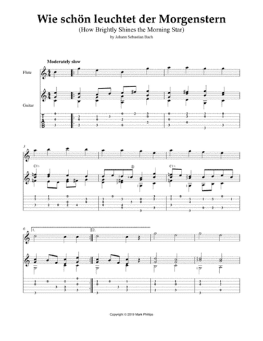 Wie schön leuchtet der Morgenstern (How Brightly Shines the Morning Star) (arr. Mark Phillips)