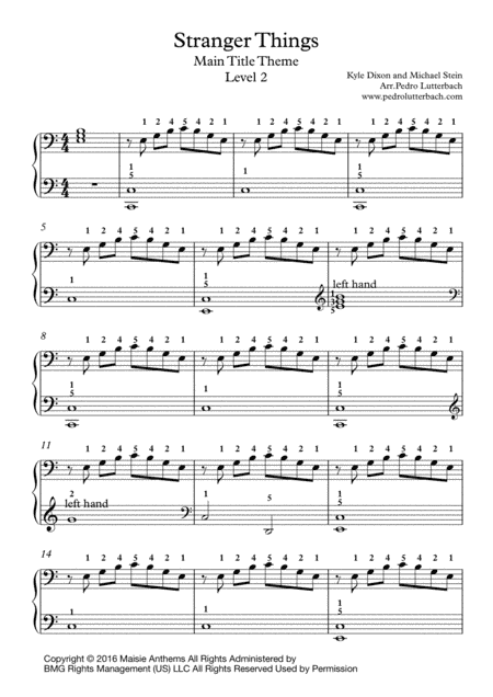 Stranger Things Main Title Theme (arr. Pedro Lutterbach)