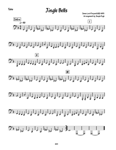 Jingle Bells (Brass Quintet) (arr. Joseph Pugh)