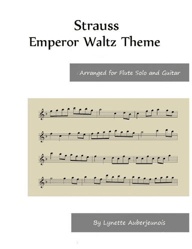 Emperor Waltz Theme - Flute Solo with Guitar Chords (arr. Lynette Auberjeunois)