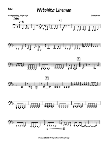 Wichita Lineman (arr. Joseph Pugh)