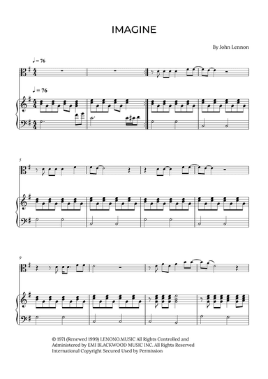 Imagine (arr. Alex Nunes Rodrigues)
