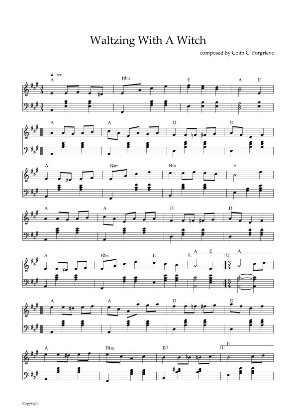 Waltzing With A Witch