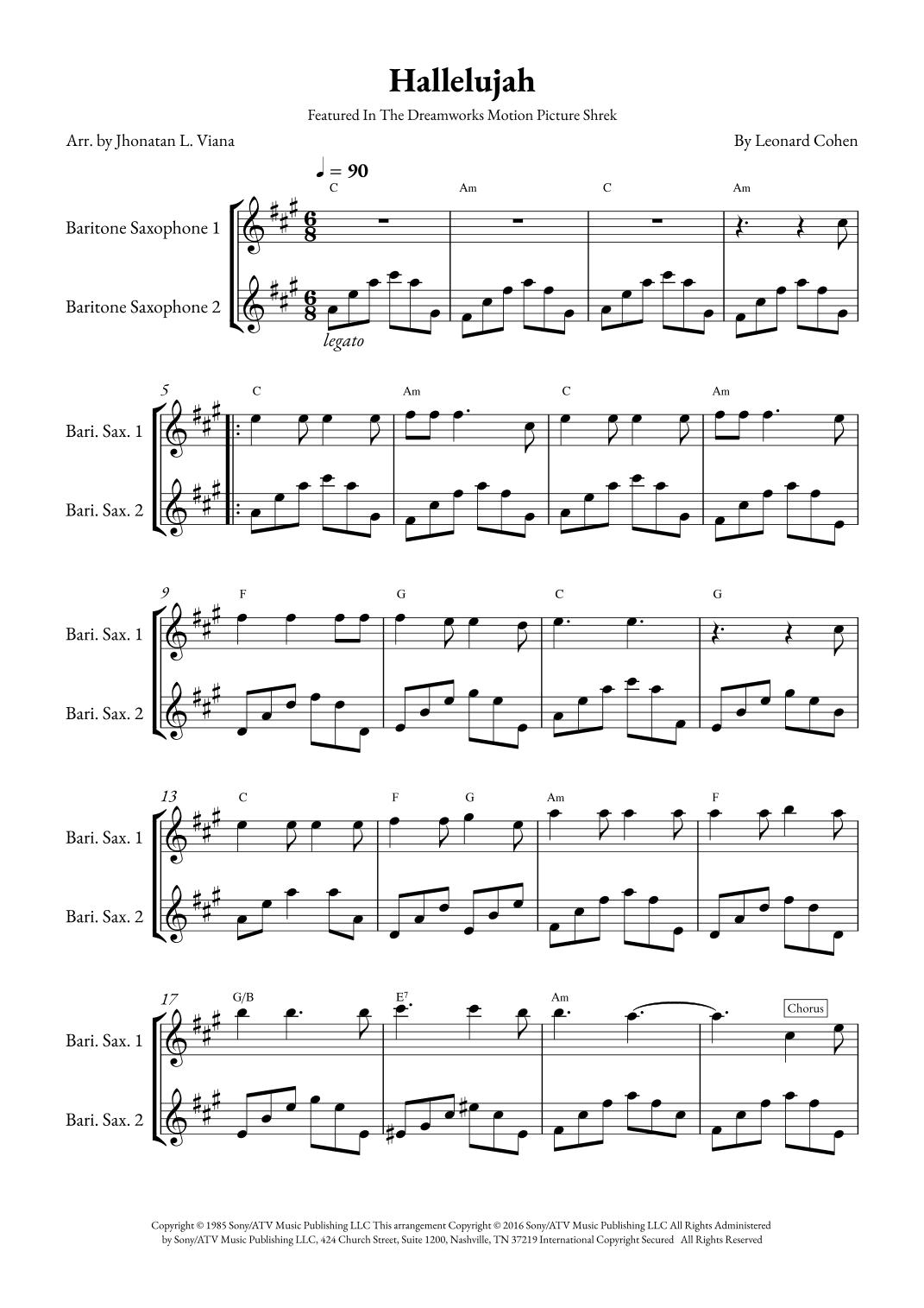 Hallelujah (arr. Jhonatan Lucio Viana)