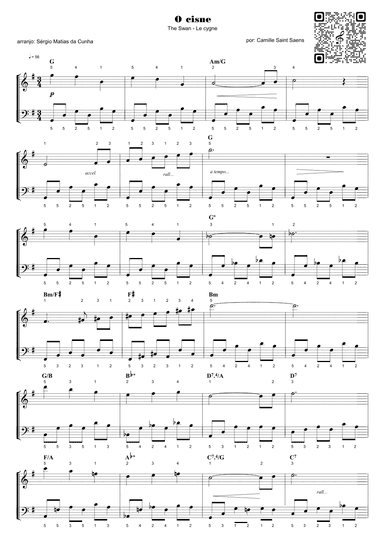 O cisne - The Swan - Le cygne (arr. Sérgio Matias da Cunha)
