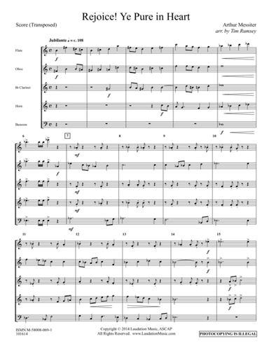 Rejoice! Ye Pure in Heart (arr. Tim Rumsey)