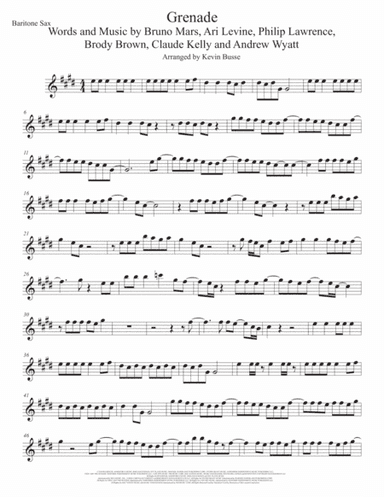 Grenade (arr. Kevin Busse)