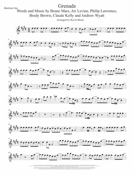 Grenade (arr. Kevin Busse)