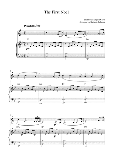 The First Noel (arr. Kaiserin Rebecca)