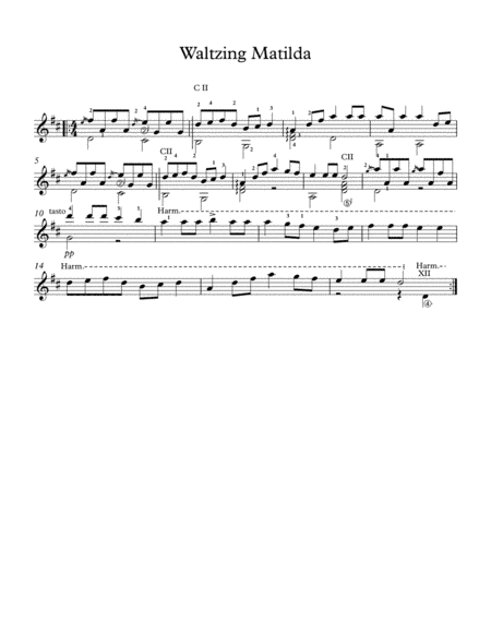 Waltzing Matilda (arr. Milan Mitic)