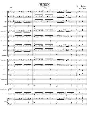 Red Pepper Rag (1910) (arr. K.Sater)