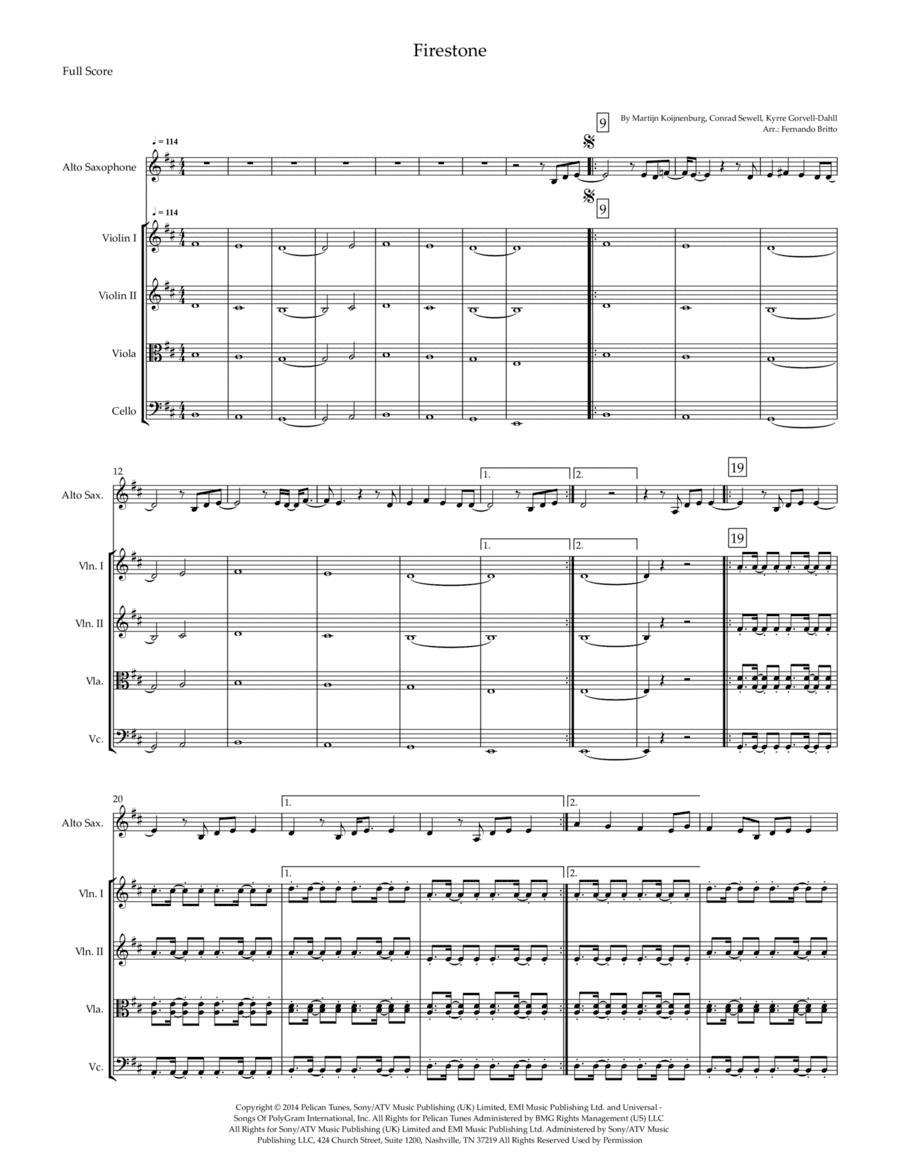 Firestone (arr. Fernando Britto)