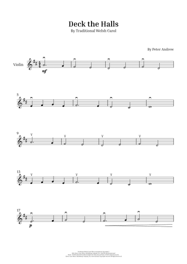 Deck the Halls (arr. Peter Andrew)