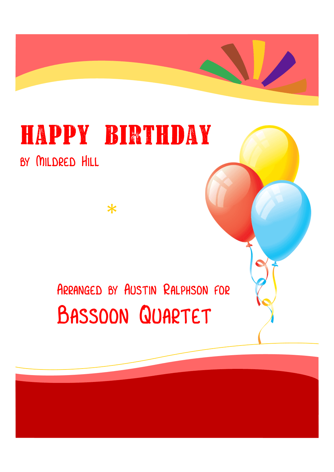 Happy Birthday - bassoon quartet (arr. Austin Ralphson)