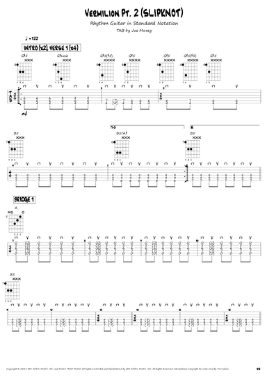 Vermilion Pt. 2 (arr. Joe Moreg)