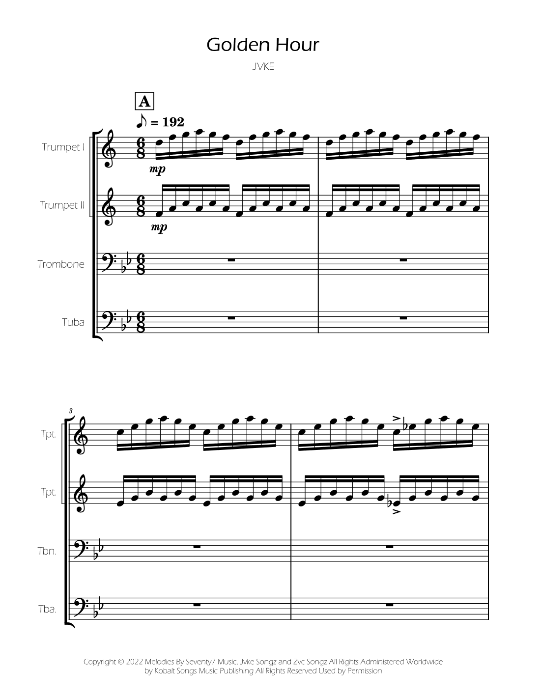 Golden Hour (arr. Ygor Nunes)