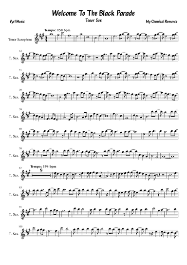 Welcome To The Black Parade (arr. Vyrl)