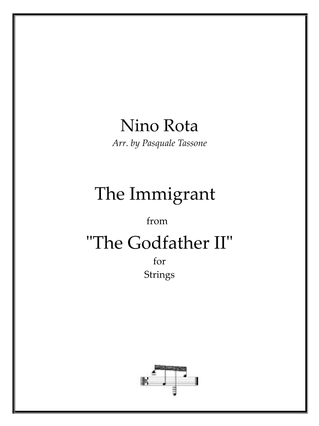 The Immigrant (arr. Pasquale Tassone)
