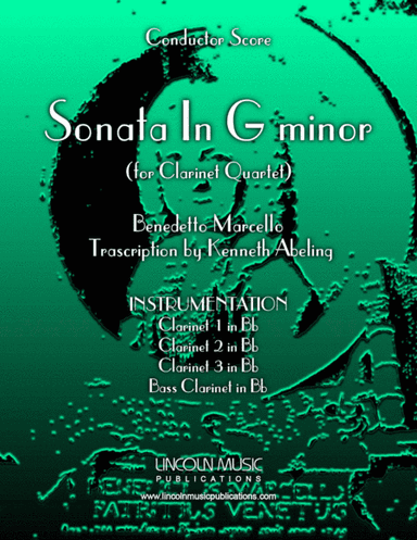 Marcello - Sonata in G minor (for Clarinet Quartet) (arr. Kenneth Abeling)