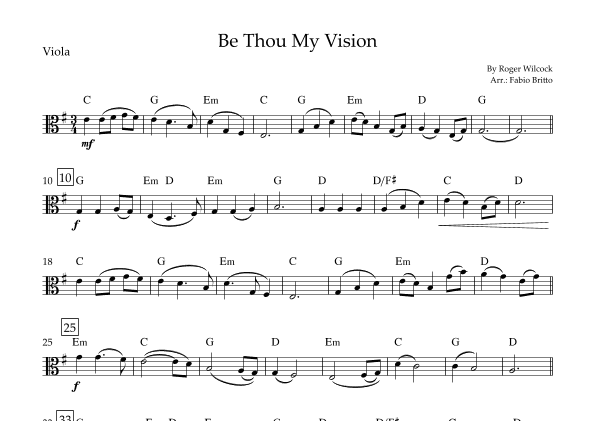 Be Thou My Vision (arr. Fabio Britto)