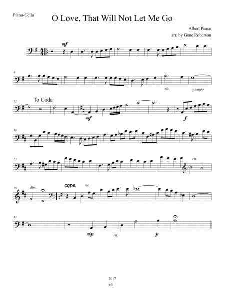 O Love That Will Not Let Me Go (arr. Gene Roberson)