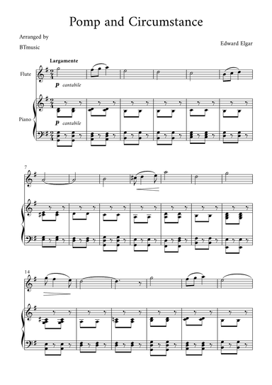 Pomp and Circumstance - Edward Elgar (arr. BTmusic)
