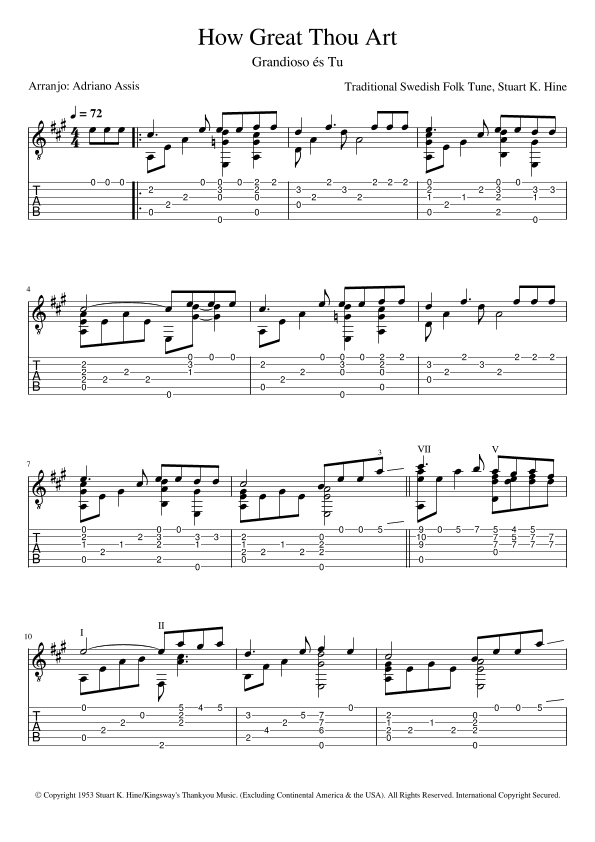 How Great Thou Art (arr. Adriano Assis)