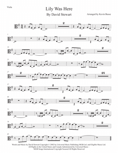 Lily Was Here (arr. Kevin Busse)