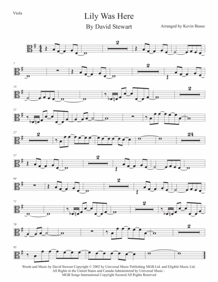 Lily Was Here (arr. Kevin Busse)