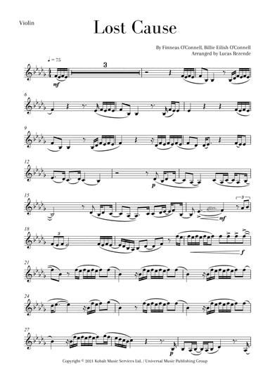 Lost Cause (arr. Lucas Rezende)