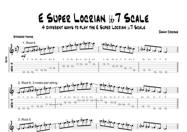 E Super Locrian bb7 Scale (4 Ways to Play)