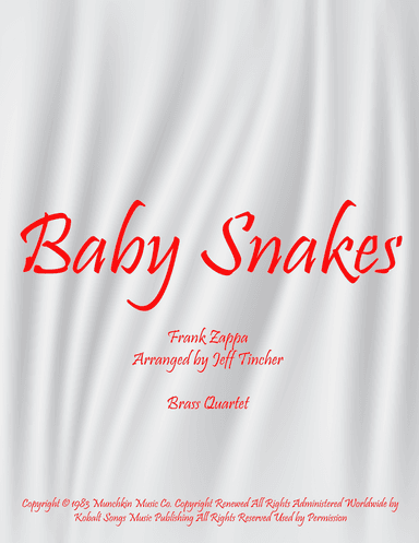 Baby Snakes (arr. Jeff Tincher)