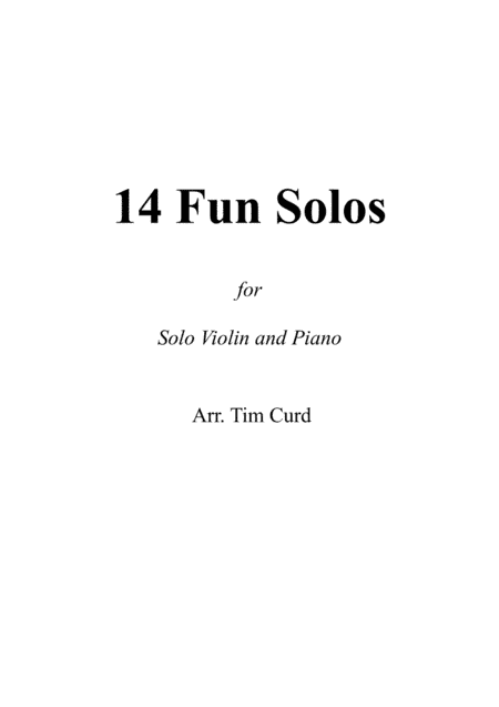 14 Fun Solos for Violin and Piano (arr. Tim Curd)