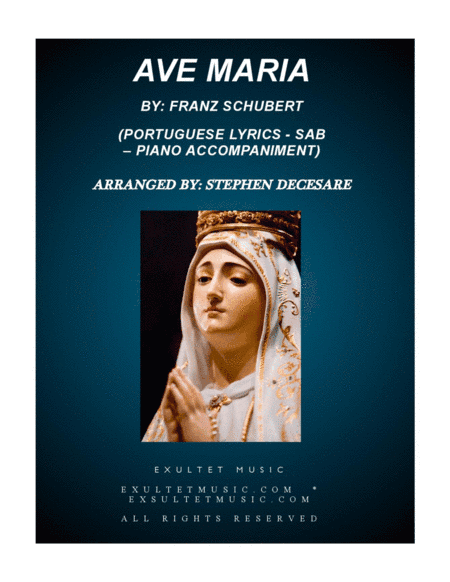 Ave Maria (Portuguese Lyrics - SAB - Piano Accompaniment) (arr. Stephen DeCesare)