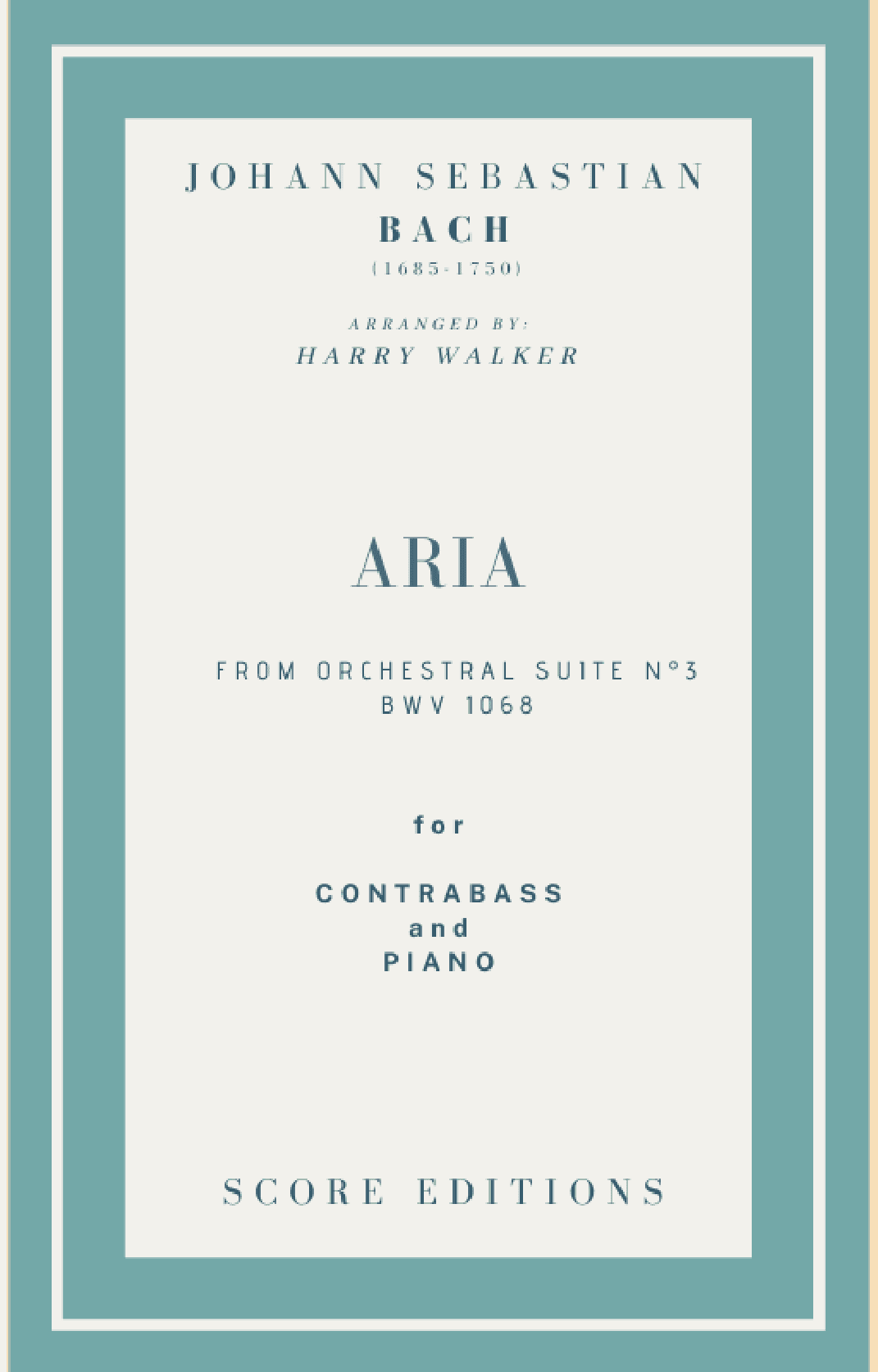 Bach Air from Suite No.3 (for Contrabass and Piano) (arr. Harry Walker)