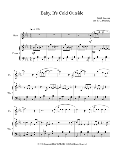 Baby, It's Cold Outside (arr. B. C. Dockery)