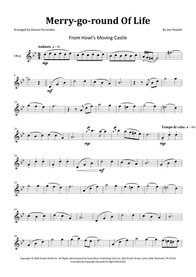 Merry-go-round Of Life (arr. Glauco Fernandes)