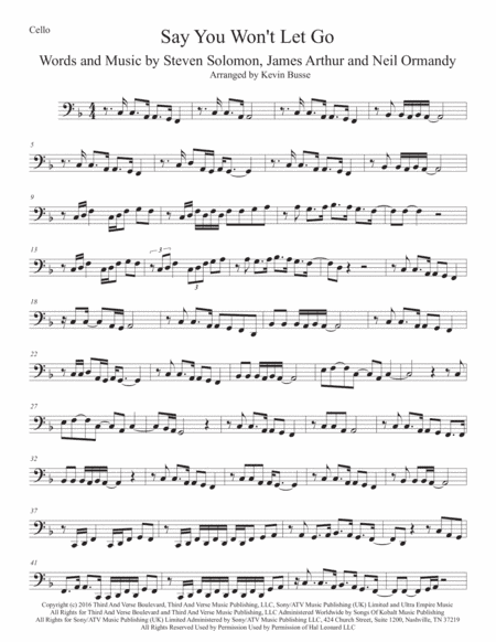 Say You Won't Let Go (arr. Kevin Busse)