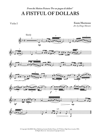 A Fistful Of Dollars (arr. Diego Marani)