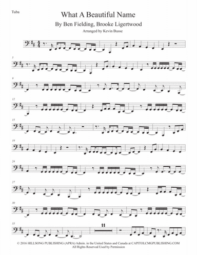 What A Beautiful Name (arr. Kevin Busse)
