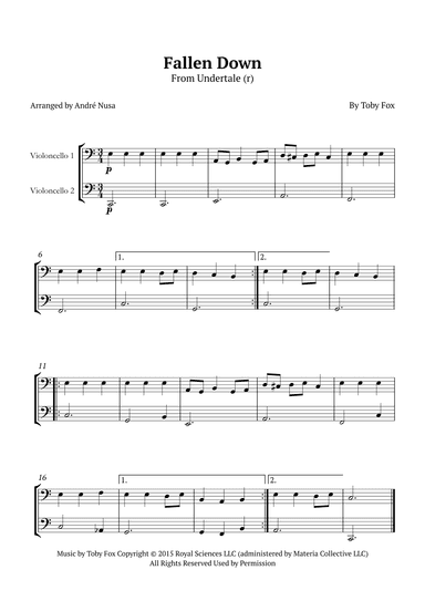 Fallen Down (arr. André Nusa)