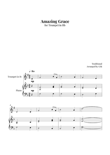 Amazing Grace (arr. GDJ)