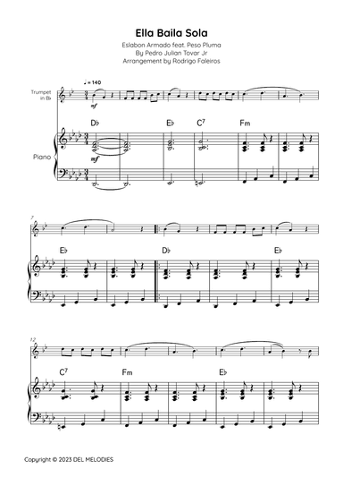 Ella Baila Sola (arr. Rodrigo Faleiros)