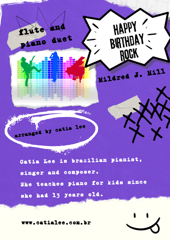 Happy Birthday Rock -Flute and piano F major (arr. Catia Lee)