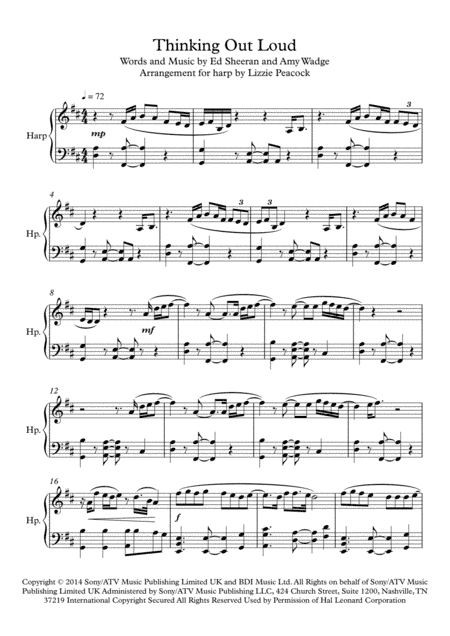 Thinking Out Loud (arr. Lizzie Peacock)