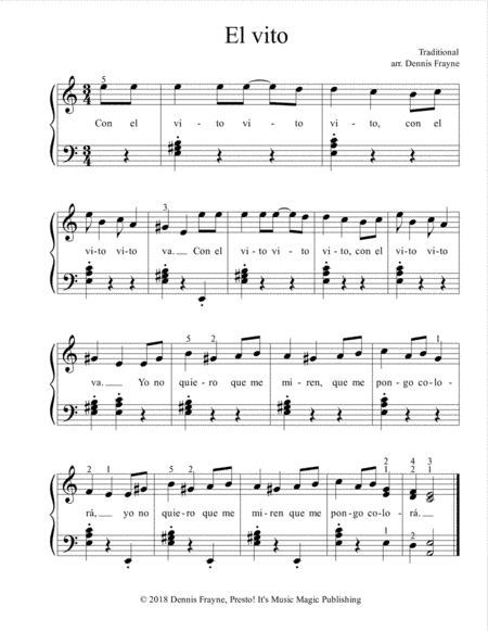El vito (arr. Dennis Frayne)