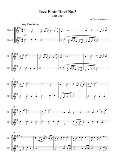 Jazz Flute Duet No.3 - "Chit-Chat"