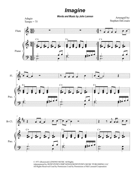 Imagine (arr. Stephen DeCesare)