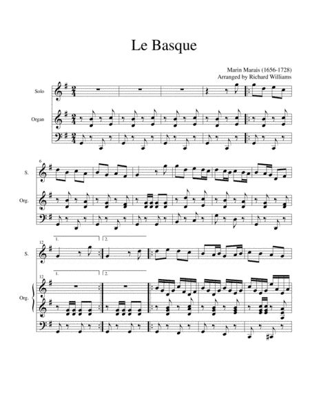 Le Basque (arr. Richard Williams)